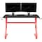 Flash Furniture Red Gaming Ergonomic Desk with Cup Holder and Headphone Hook NAN-RS-G1030-RD-GG - alternate 8